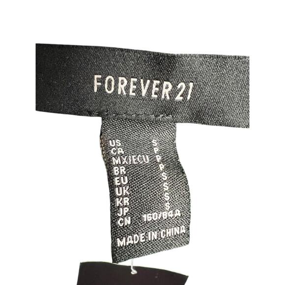 Forever 21 Cardigan Sweater Womens Small Hunter Green Sequin Chunky Knit Open - Picture 10 of 12